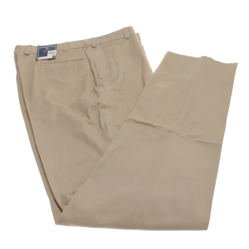 Frank's Pants NWT Chinos / Casual Khaki Pants Size 40 US in Beige 100% Cotton